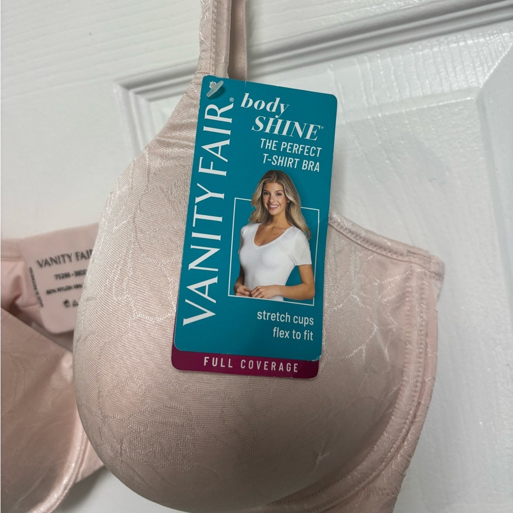 Vanity Fair Pale Blush Full Coverage Underwire Bra 38DD NEW - Picture 7 of 7